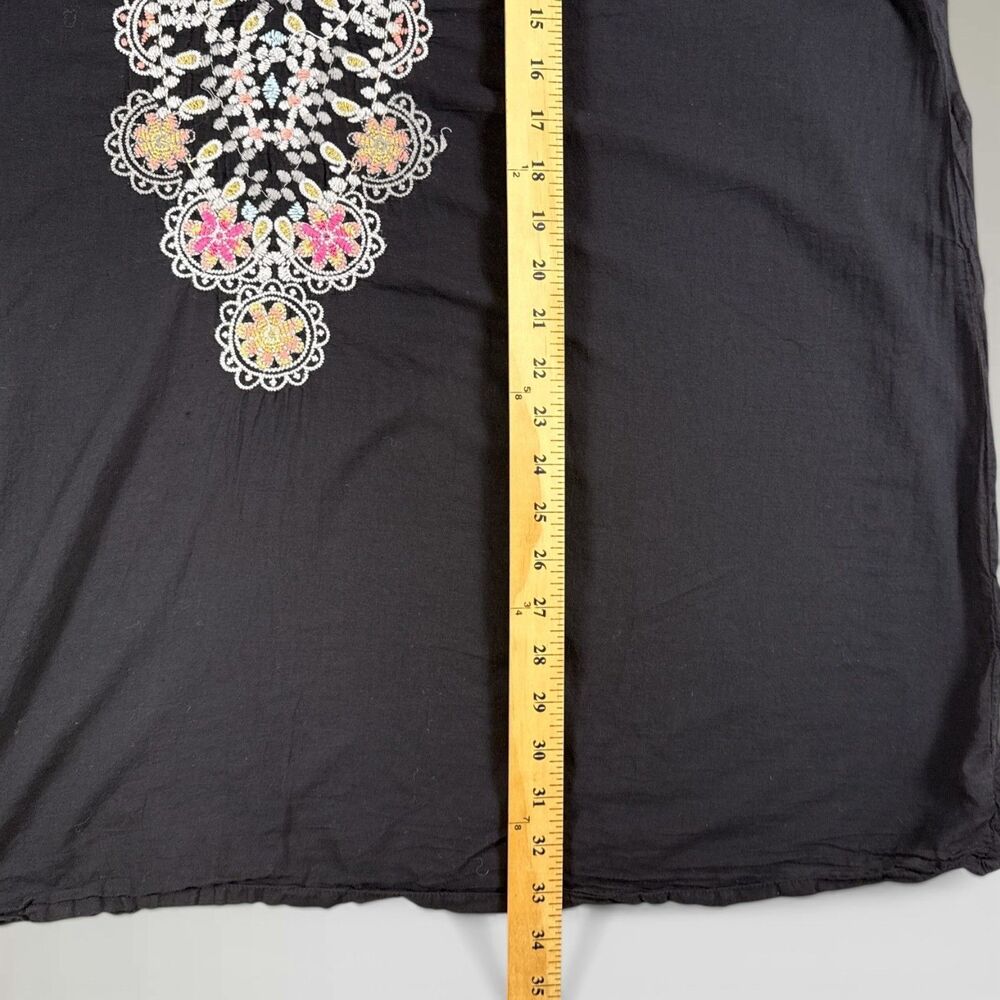 Johnny Was Blouse Tunic Top V-Neck Embroidered Floral Boho Cottage Core Size 2X - Picture 5 of 9